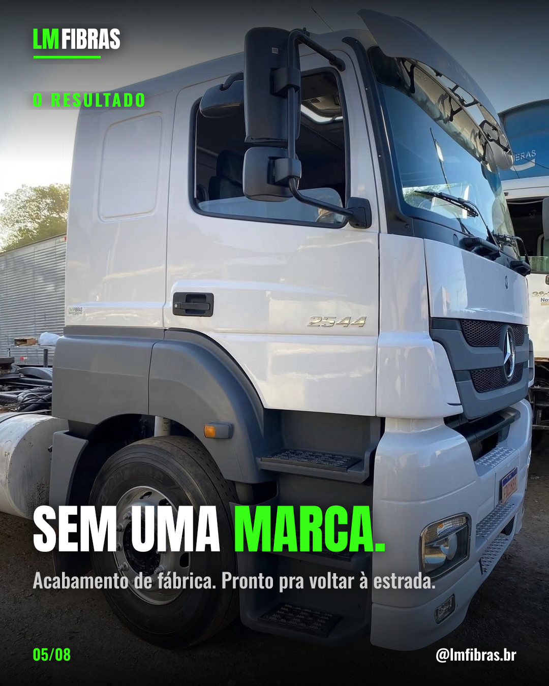 O resultado: acabamento de fábrica, sem uma marca